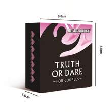 1PC Couple Bedroom Fun Card Games, Tabletop Games, Sex Games, Sex Toys, Exciting Truth To Heart Adventure Challenges, Romantic Valentine's Day And Christmas Gifts For Partners, Perfect For A Perfect Date Night | 50Cards|