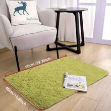 1 Pc Soft Modern Indoor And Outdoor Plush Pink/Grass Green/Camel Carpet For Bedroom Living Room Dormitory Kids Room Home Decoration Non-Slip Polyester Fiber Comfortable Kids Room Decoration Floor Carpet