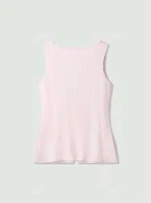 Women's Gold Button Decorated Knitted Vest