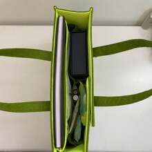 Green Polyester Felt Storage Bag For Women Luxury Handbags, Foldable Backpacks, Travel Briefcases, Laptop Bags, Holiday Birthday Gifts, Creative Gifts, Daily Office Use Back To School
