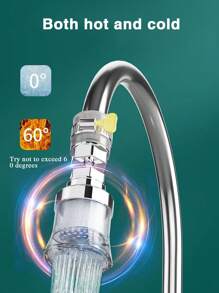 1 Set/8 Pcs Home Faucet Water Filter, 9th Gen Filtration Tap, PP+ABS Material, Kitchen Faucet Water Purifier, 360° Universal Rotation Filter With Cartridge, Suitable For Kitchen & Bathroom