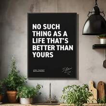1pc Inspirational Canvas Wall Art - "Love Yourz" Lyrics Quote Poster, J. Cole – 2014 Forest Hills Drive - Motivational Rap Lyrics Artwork - For Home, Bedroom, Office, Cafe - Perfect Gift For Music Lovers & Fans, Unframed