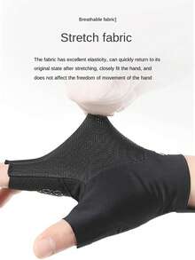 زوج قفازات رياضية للدراجات الهوائية / نشاطات خارجية / اللياقة البدنية، نصف إصبع، تصميم مانع للانزلاق في راحة اليد، قابل للتنفس، مناسب للرجال والنساء - متعدد الألوان - مشاهدة 6