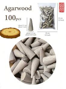 50/100pcs, Agarwood Incense Cone, Incense Tower, Home Incense, Air Purification, Meditation, Lavender, Agarwood Sandalwood, Gardenia, Jasmine, Osmanthus, Wormwood, Mixed Pack