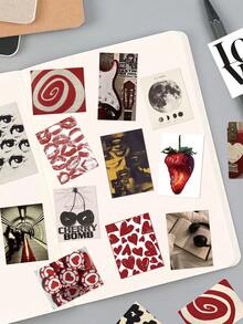 Y2K Stylish Cartoon Stickers - Creative Fashion Aesthetic Stickers, Suitable For Mobile Phones, Laptops, Notebooks, Cups, Delicate Cartoon Stickers - Waterproof, Self-Adhesive, Reusable, Advent Calendar Gift - Millennium Theme - View 3