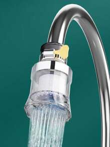 1 Set/8 Pcs Home Faucet Water Filter, 9th Gen Filtration Tap, PP+ABS Material, Kitchen Faucet Water Purifier, 360° Universal Rotation Filter With Cartridge, Suitable For Kitchen & Bathroom