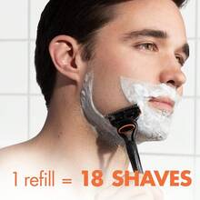 סכיני גילוח לגברים Gillette Fusion5, ידית + מילוי ל-2 סכיני גילוח - שחור - ראה 7