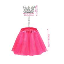 2pcs Princess Goose Outfit Crystal Rhinestone Goose Tiara Crown Tutu Skirt Goose Dress Cute Costume Decor For 17 ' 23 ' Cement/Plastic Porch Goose Spring Summer Party Outdoor Decoration
