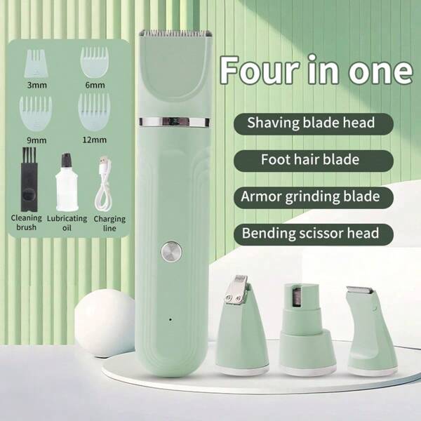 4-In-1 Multifunctional Pet Grooming Clipper, Suitable For Cats And Dogs