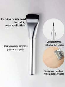 4pcs Foundation Tools: Foundation Brush, Foundation Palette, Foundation Sponge, Base Makeup Tools, Base Makeup Set. The Color Mixing Palette Has A Smooth, Bright, Clean, Easy-To-Clean Texture, With Dull Edges, No Rust, And No Deformation. It Can Be Quickly Cleaned With A Wet Wipe Or Water And Can Be Over And Over Again. The Material Is . Suitable For Mixing Foundation, Eyeshadow, Mascara, Lipstick And Nail Polish, Suitable For Both Professionals And Non-Professionals. 1pc/2pcs/3pcs/4pcs