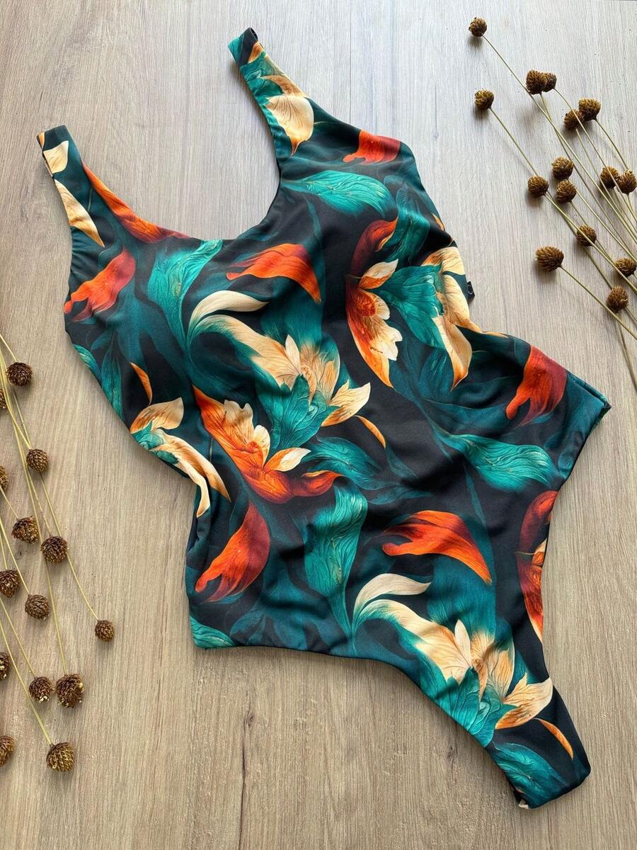 Luxury Swimsuit Double Thread Blogger Beach Fashion Luxury Polyamide Bodysuit