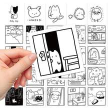 40 件简约线条画贴纸，适用于 DIY 手机壳、iPad、水杯、行李箱，哑光饰面