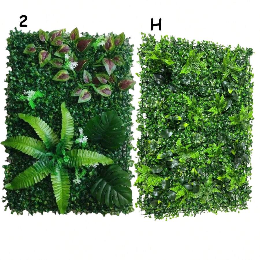 1pc Artificial Plant Wall Roll, 23.6x15.7inch Faux Hedge Wall, UV-Anti Ivy Privacy Fence Wall Screen Faux Greenery Panels Backdrop Boxwood Ivy Vine Leaf Hedge Fence For Indoor Outdoor Green Wall Decor