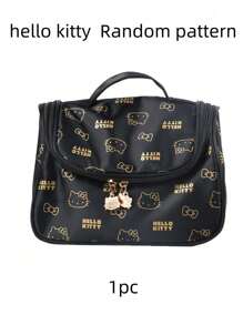 Sanrio 1 Piece Pack Sanrio Hello Kitty Cute Portable Travel Large Capacity Makeup Bag, Toiletry Bag, Skincare Storage Bag, Multifunctional Storage Bag, New Year Gift, Birthday Gift Makeup Travel Toiletry Organizer Essentials Gifts Storage Zipper Accessories Nail Bags, Makeup Bag, Storage, Makeup Bags, Toiletry Bag, Desk Organiser