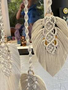 树叶挂饰、羽毛挂饰、现代波西米亚风挂饰