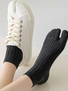 1/3 pares de sandalias deportivas y casuales con división de dos dedos, tipo japonés tabi, chanclas con calcetines elásticos de talla libre para hombre/mujer/niña, otoño