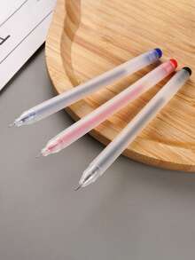 10/20/30/50支0.5毫米尖头圆珠笔，黑色墨水，书写流畅，文具，返校 - 紅色 - 查看 5