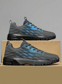 GNVA Men's Lace-Up Casual Running Sneakers, Breathable Non-Slip Sports Shoes, Versatile & Travel Footwear