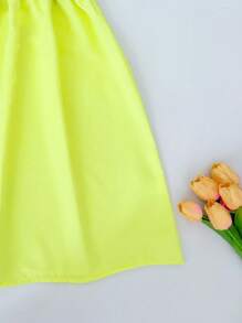 Seven Princess Robe d'été décontractée sans manches à col rond en patchwork pour jeunes filles, convient pour un usage décontracté et les vacances