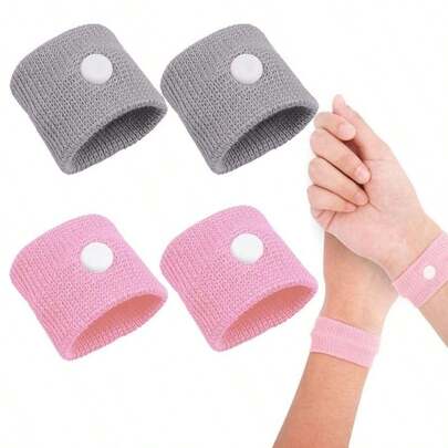 1 Pair Anti-Motion Sickness, Anti-Nausea, Anti-Vertigo Wrist Bands, Suitable For Outdoor Activities, Traveling, Relieving Motion Sickness, Seasickness, Air Sickness