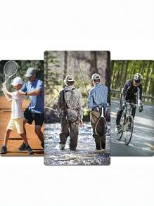 1pc Breathable Face Mask Sun Hat, Suitable For Outdoor, Sports, Hiking In Spring & Summer