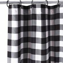 1 件 100% 涤纶椰子纽扣荷叶边浴帘，手工荷叶边饰边，涤纶浴室配件，浴室窗帘，72*72 英寸/182 厘米*182 厘米房间装饰浴室配件返校