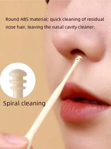 3pcs Set Manual Nasal Hair Trimmer Dual-Headed Nose Hair Clipper Safe Cleaning Tool, Portable Outdoor Travel For Men