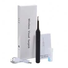 Hailicare Smart Visual Ear Cleaner Wireless Earwax Cleaner Ear Wax Removal Tool 30W High-Definition Smart Ear Cleaning Spoon 6 LED Shadowless Lights 3.0mm Diameter Ear Cleaning Type-C 13(Battery Capacity:130mah)