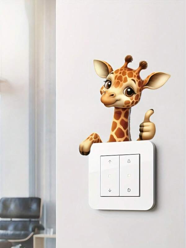 قطعة واحدة ملصقات جميلة على شكل زرافة، ملصقات لتزيين المفاتيح، ملصقات، ملصقات حائط، ملصقات فينيل لديكور المنزل، عناصر ديكور الربيع لتنشيط منزلك، ملصقات ديكور رامة هدايا عيد الميلاد والتخرج مناسبة لغرفة النوم وغرفة المعيشة، ملصقات ديكور المفاتيح، ديكور غرفة جميل، ملصقات ديكورية مثيرة للاهتمام، ملصقات شخصية
