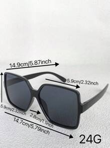 1 pieza Gafas de moda con montura cuadrada vintage para mujer