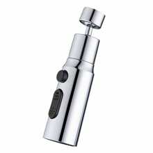 Cabeça de torneira de cozinha giratória universal de 360°, extensor de torneira de braço mecânico multimodo, extensor de torneira antirrespingo com interface de cobre e aço inoxidável para torneira comum, torneira de cozinha, pia, acessórios para bacia, decoração de banheiro, decoração de outono, volta às aulas