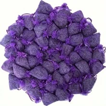 3/10/20/30/50/80/100 Sachets parfumés à la lavande, avec des sacs en polyester violet - Convient pour les tiroirs, les placards et les armoires, les baignoires, à côté du lit, les armoires à chaussures, les valises, les voitures, les cuisines et les bureaux. Ils sont parfaits pour Noël, Halloween, Thanksgiving, la Saint-Valentin, les mariages, les anniversaires et d'autres festivals et fêtes, en en faire des cadeaux idéaux.