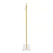Modern Free-Standing Coat Rack, Metal Clothes Rack With 4 Anti-Slip Pads Coat Rack Back To School Travel Essentials Room Decor, Home Decor, Bedroom Decor Storage Organization And Storage - Gold - View 5
