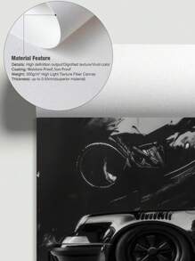 3Pcs/Set, Optional Frame, High Quality Print Painting, Retro Style, Sports Car, Nostalgia, Car Lovers, Wall Art Poster, Home Decoration, Suitable For Living Room, Sofa, Bed, Hallway, Bedroom, Bathroom, Office, Perfect Art Gift, PVC Rigid Pipe Safety Packaging ,Wall Art With Frame