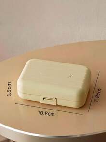 Portable Travel Mini Pill Box, Pill Box, Small Pill Box|Weekly Pill Organizer For Travel, 7-Day Pill Box Organizer, 7 Compartment Pill Box, Waterproof And Moisture Resistant Pill Organizer, Travel Pill Box Dispenser, Fish Oil, Supplement Medication Organizer Dispenser For Pocket, Wallet, Travel Pill Box,Storage Box, Weekly Medication Box, Portable Medication Box - Multicolor - View 19