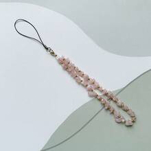 Fashion Natural Beaded Phone Lanyard Necklace Chalcedony Amethyst Aventurine Quartz Stone Phone Charm Digital Camera Strap Gifts For Mother, Family, Friends, Birthday, Holiday Phone Chain - Multicolor - View 16