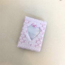 Álbum de fotos dulce y lindo con lazo negro y rosa IG-St, álbum de colección de fans de Idol de película instantánea de 3 pulgadas con tarjetas pequeñas, regalos de regreso a la escuela - Multicolor - Ver 15