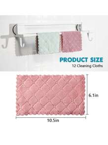 5/10pcs Random Color Microfiber Cleaning Cloths, Absorbent Kitchen Towels, Multi-Purpose Reusable Dishcloths, Washable Non-Linting Cleaning Rags For Auto, Tea, Bowls, Furniture