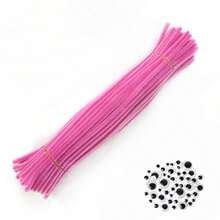 75/101/105 件手工毛根工艺套装，3 种不同套装可选；75 件套装包含 50 根毛根 + 5 个自粘活动眼睛；101 件套装包含 100 根毛根 + 1 张卡片/热熔胶棒；105 件套装包含 100 根毛根 + 5 个自粘活动眼睛。