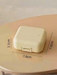 Portable Travel Mini Pill Box, Pill Box, Small Pill Box|Weekly Pill Organizer For Travel, 7-Day Pill Box Organizer, 7 Compartment Pill Box, Waterproof And Moisture Resistant Pill Organizer, Travel Pill Box Dispenser, Fish Oil, Supplement Medication Organizer Dispenser For Pocket, Wallet, Travel Pill Box,Storage Box, Weekly Medication Box, Portable Medication Box - Multicolor - View 12