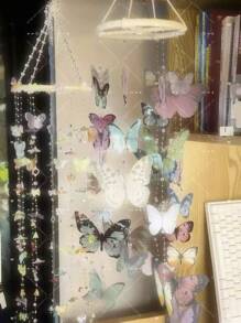 1 Set Handmade Butterfly Wind Chime DIY Kit, Includes All Materials, Perfect Gift For Friends, Family, Women, Birthday Party, Halloween, Christmas