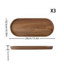 1/2/3pcs Wooden Oval, Rectangle, Cloud-Shaped Trays, Multipurpose Serving Platters For Breakfast, Dessert, Cake, Kitchen, Bathroom, Decoration - Yellow - View 20