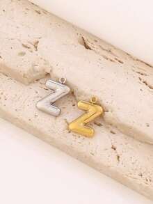 3 mặt dây chuyền chữ cái đầu bằng thép không gỉ mạ vàng 18K chữ cái A-Z Mặt dây chuyền cho đồ trang sức DIY Phụ kiện làm đồ trang sức - mặt dây chuyền - Xem 11