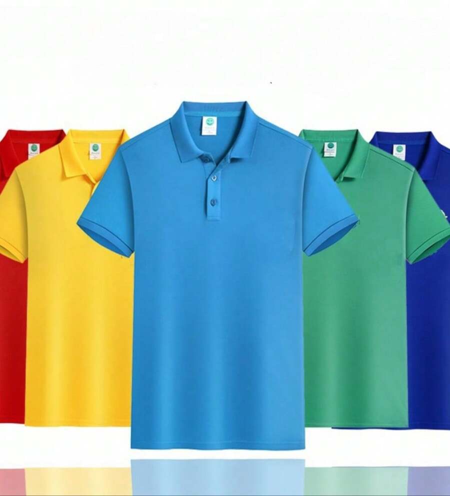 Men's 5ps Polo Kit, 5ps Kit S, M, L, XXL, G1, G2, G3, Colors And Styles Sold Randomly - 彩色 - 查看 1