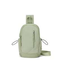 Bolsa de Tiracolo Portátil e Leve, Bolsa de Peito de Grande Capacidade com Porta USB para Carregamento, Bolsa Lateral Multifuncional, Bolsa de Ombro de Luxo com Vários Bolsos para Estudantes Escolares, Bolsa Transversal de Viagem à Prova d'Água de Cor Sólida, Bolsa Unissex para Telefone Celular para Negócios, Outdoor, Caminhada, Bolsa Esportiva e de Moda de Rua para Meninos e Meninas