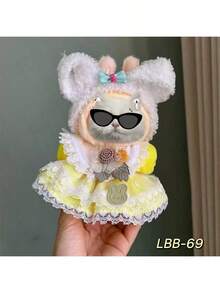 Plush Doll Outfit, Only Clothes (No Doll), 17CM Doll Dress, Casual Sportswear Full Set, Accessories - Multicolor - View 5
