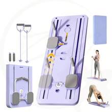 ZM Health Planche de Pilates pliante multifonctionnelle, Ensemble de Pilates 5-en-1 pour le façonnage, Tapis de glisse pour abdominaux, Pour les exercices du centre, le fitness, l'usage domestique, la salle de gym