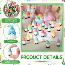 25/10/5 Stücke Mini Zwerg Figuren Micro Zwerge Fee Geschenk Statuen Figuren für Landschaft Außenbereich Terrasse Garten Frühlingsfest Party Dekoration, Geburtstagsgeschenk, Ostern Weihnachtsdekorationen, Muttertagsgeschenke