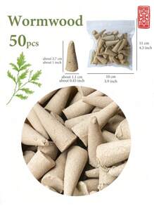 50/100pcs, Agarwood Incense Cone, Incense Tower, Home Incense, Air Purification, Meditation, Lavender, Agarwood Sandalwood, Gardenia, Jasmine, Osmanthus, Wormwood, Mixed Pack