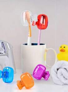 2pcs Travel/Home Toothbrush Holder Portable Travel Toothbrush Dust Protection Box Storage Box Portable Toothbrush Head Protection Clip